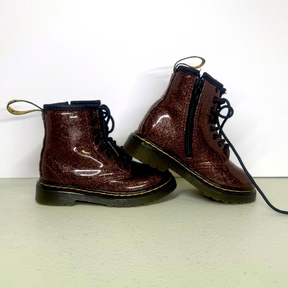 Toddler Doc Martin glitter 1460 boots